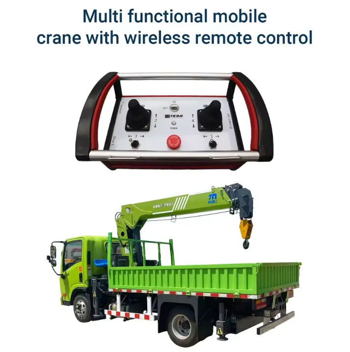 Multi functional mobilecrane with wireless remote control