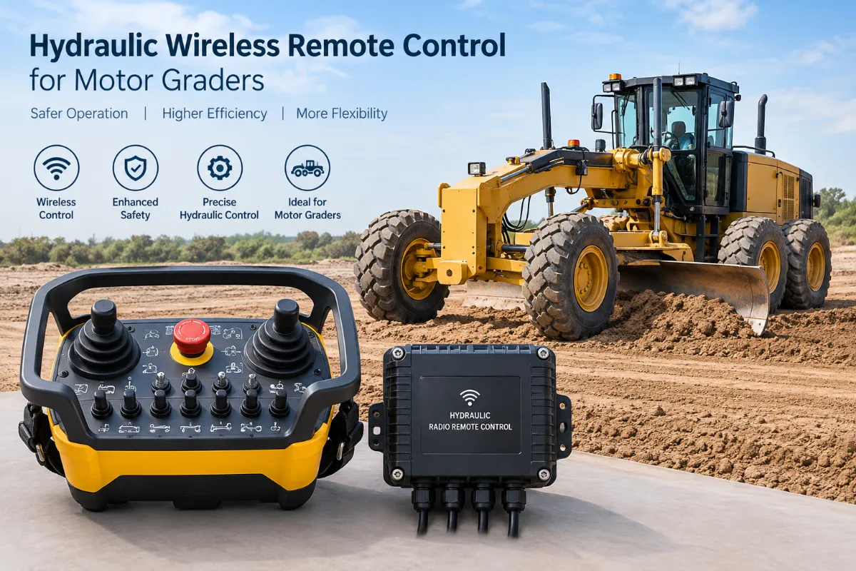 Hydraulic Wireless Remote Control for Motor Graders